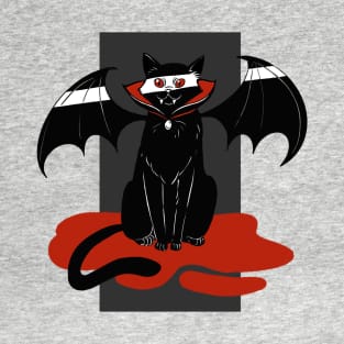 count duke vampire cat with bat wings T-Shirt